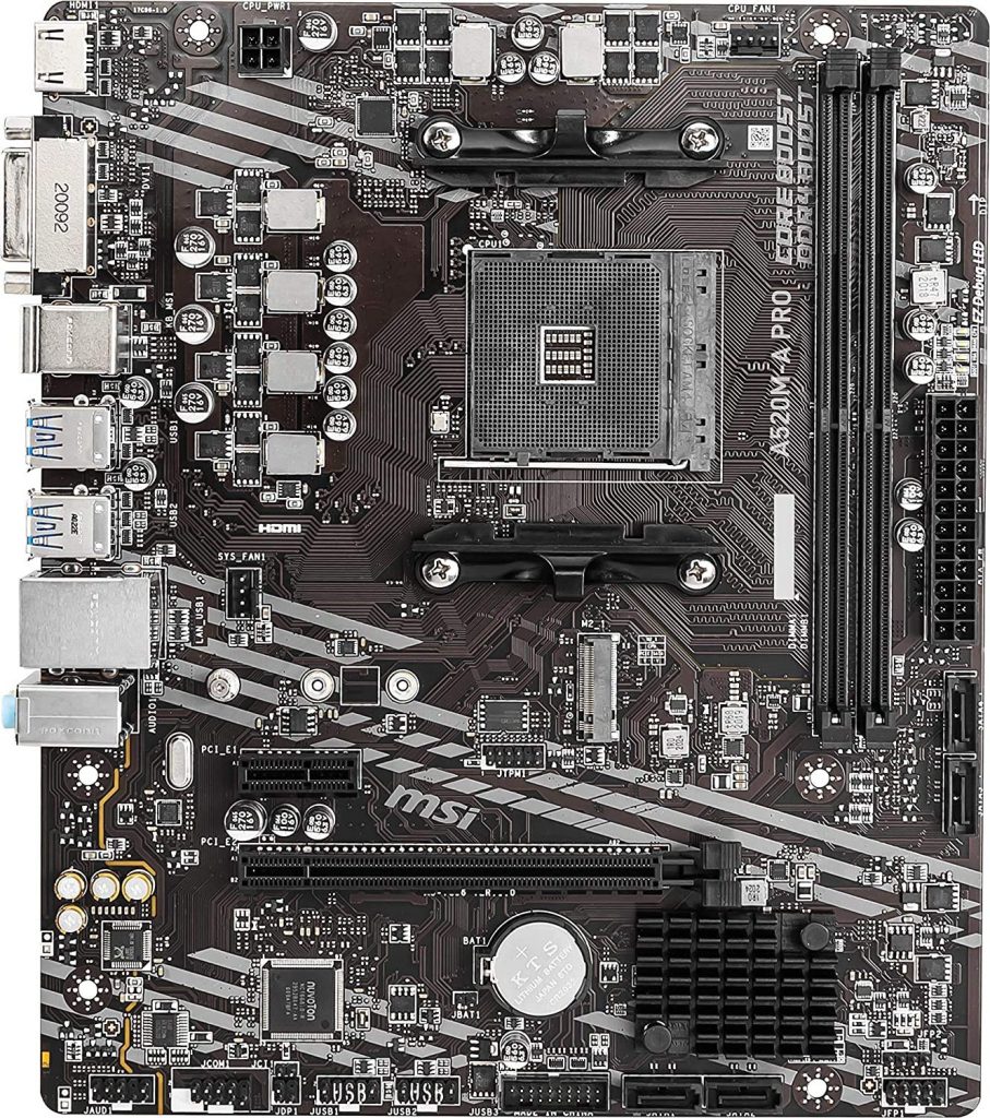 MSI A520M A PRO Gaming Motherboard AMD AM4 DDR4 PCIe 4 0 SATA 6Gb S